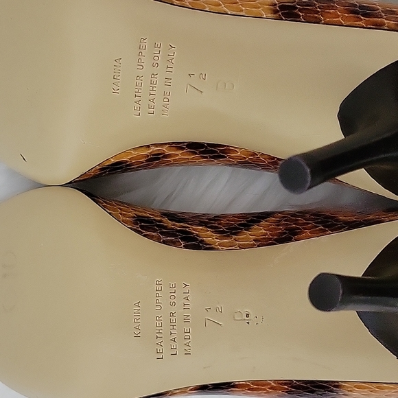 Gorgeous Bellofatto "Karina" Snakeskin Print heels - Picture 7 of 8